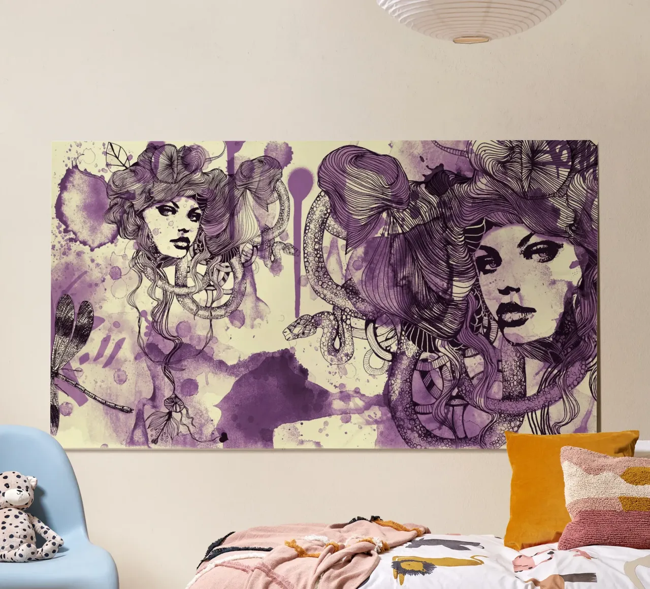 viola kid poster con telaio in legno da Giulio Iurissevich