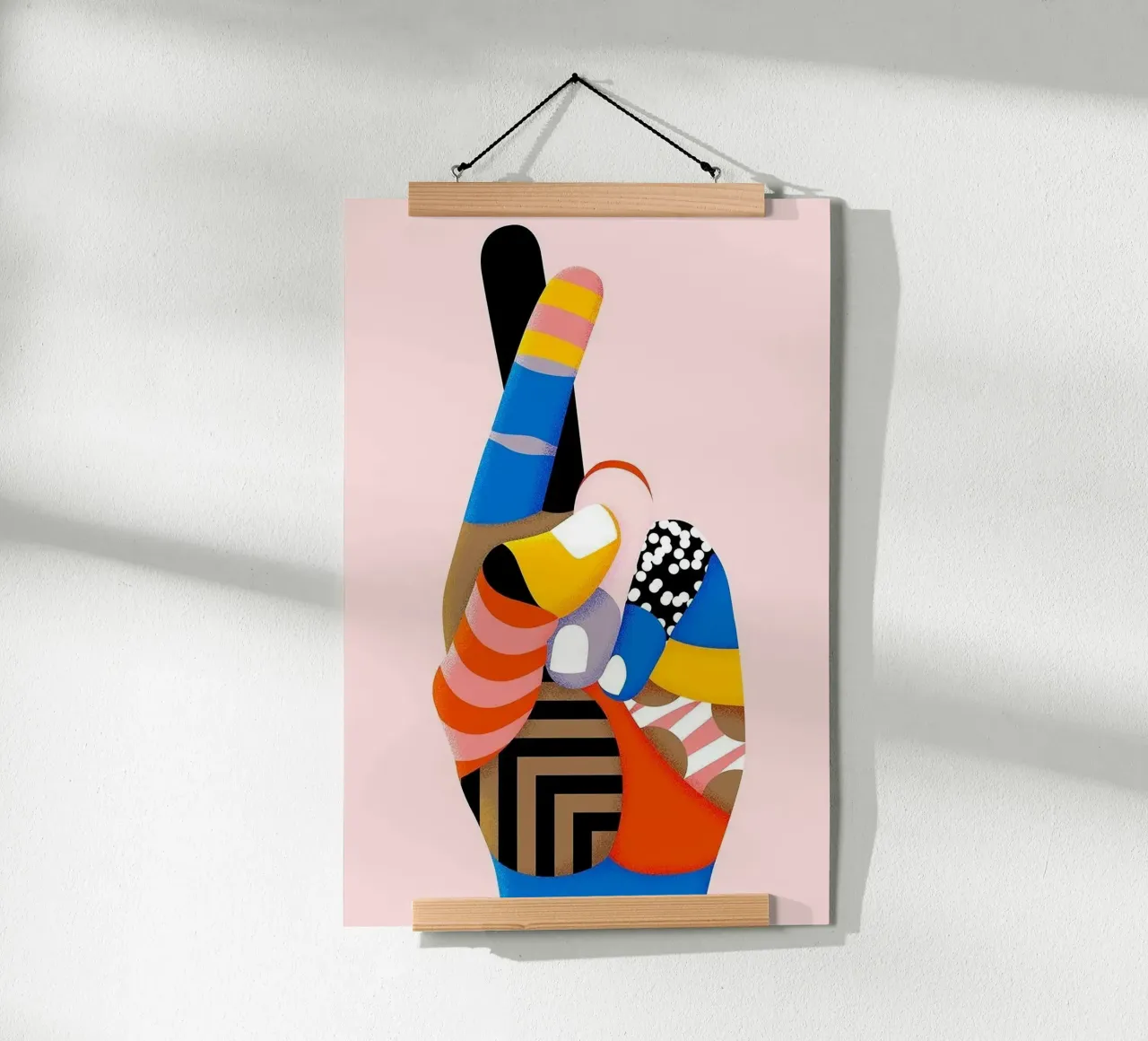 colorful fingers poster da ramian
