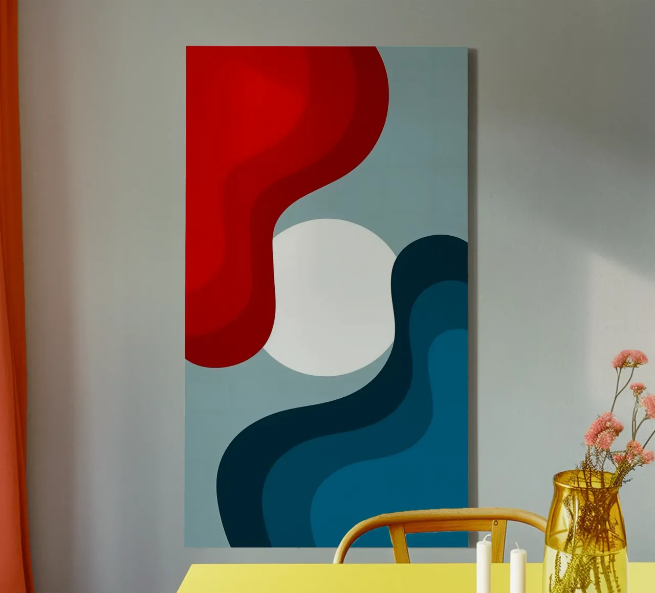 shape color balance canvas met Baklijst van mazson