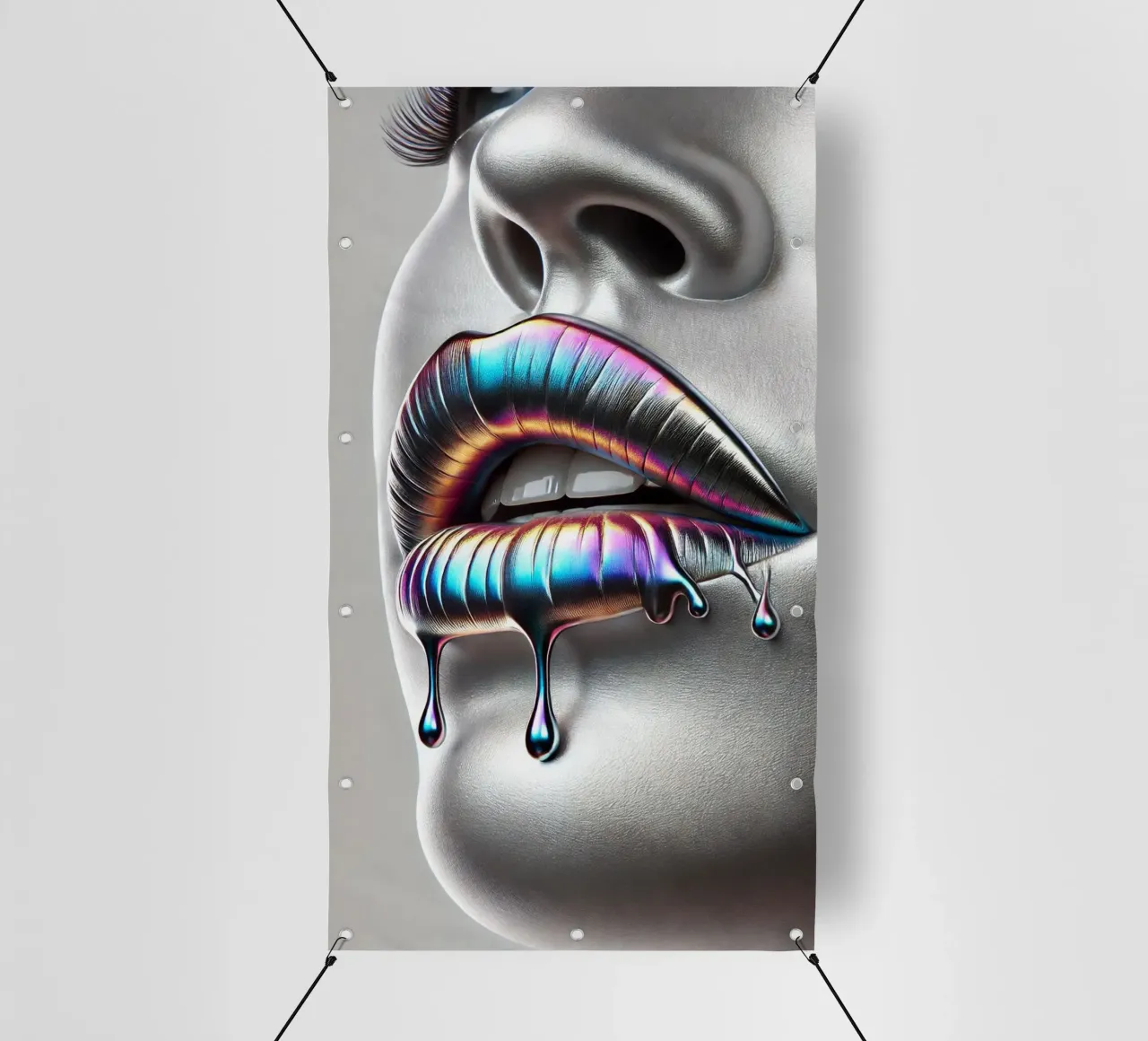 Labbra d'argento n. 2 telo in pvc da BenCoStyle