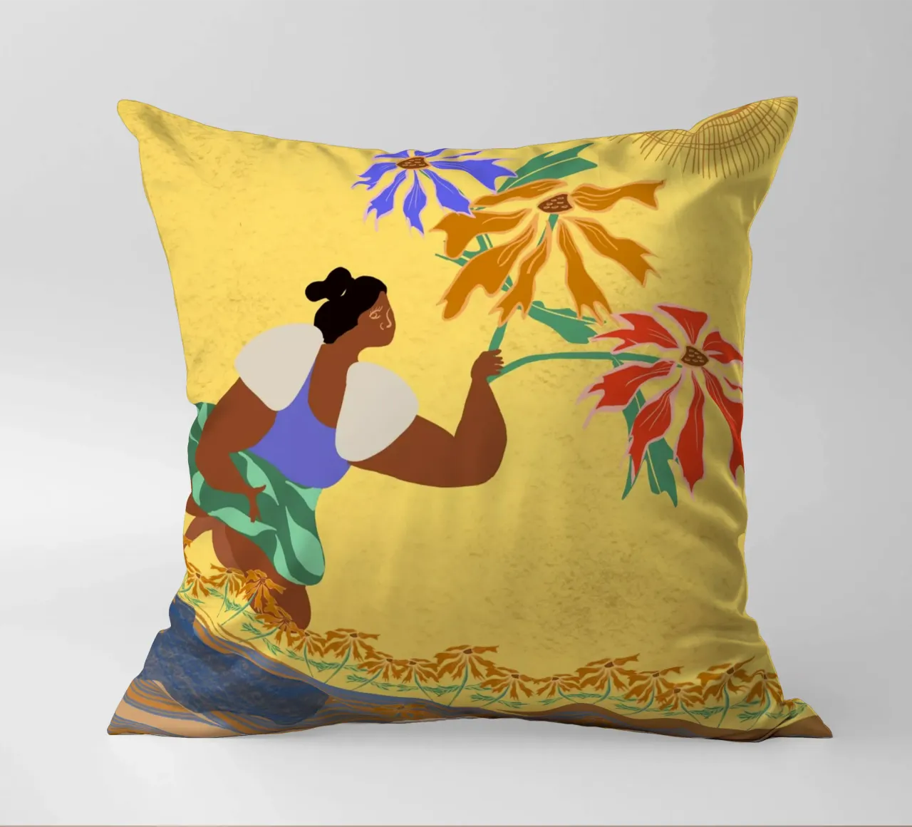 When Things Change Inside You, Things Change Around You decorative cushion by Inha Arceo Arts