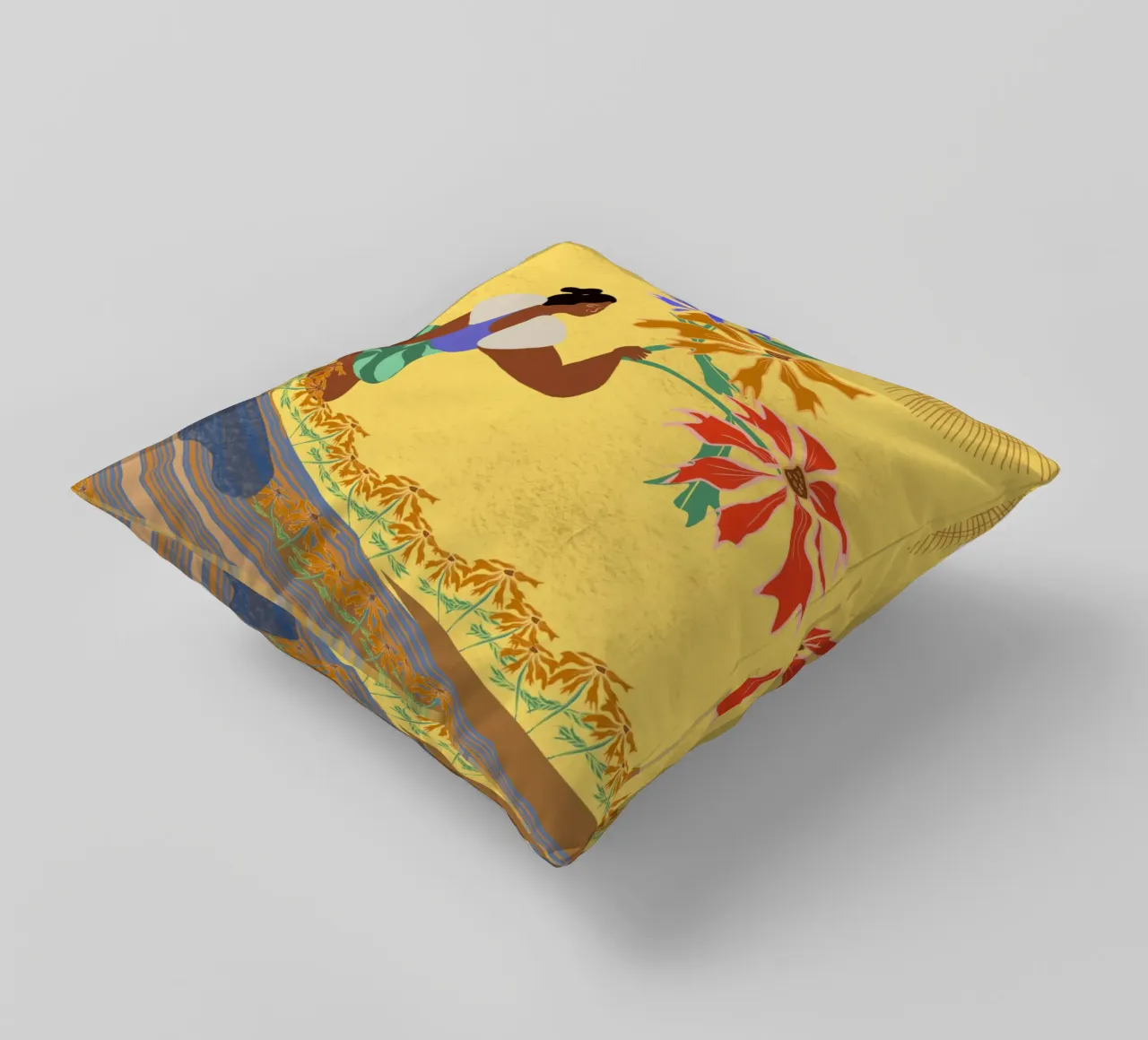 When Things Change Inside You, Things Change Around You decorative cushion by Inha Arceo Arts