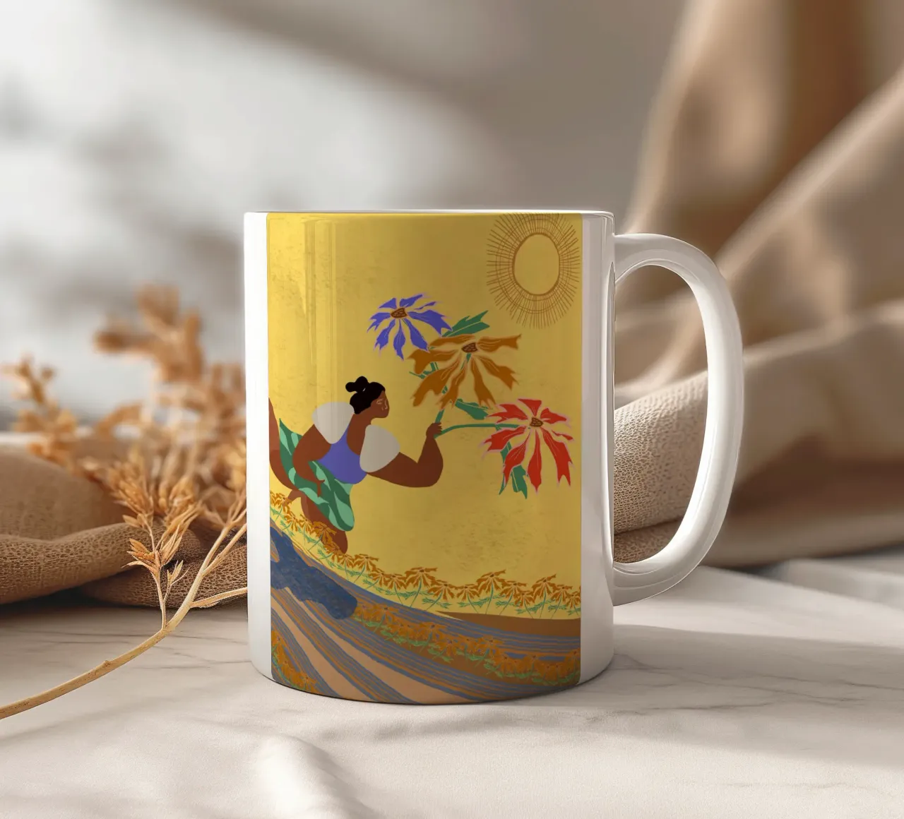 When Things Change Inside You, Things Change Around You ceramic mug by Inha Arceo Arts