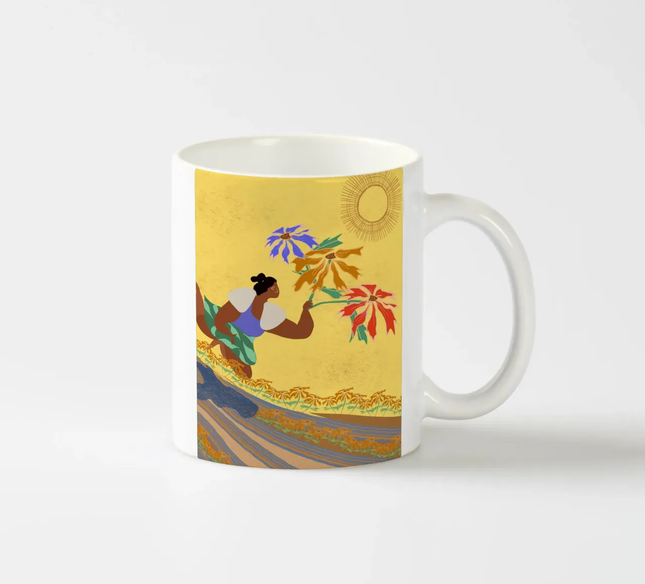 When Things Change Inside You, Things Change Around You ceramic mug by Inha Arceo Arts