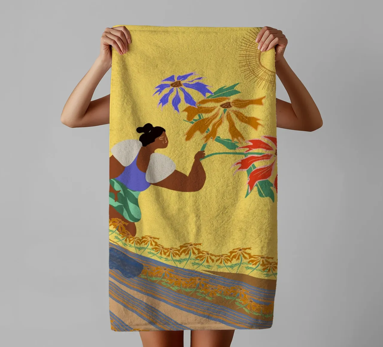 When Things Change Inside You, Things Change Around You towel by Inha Arceo Arts