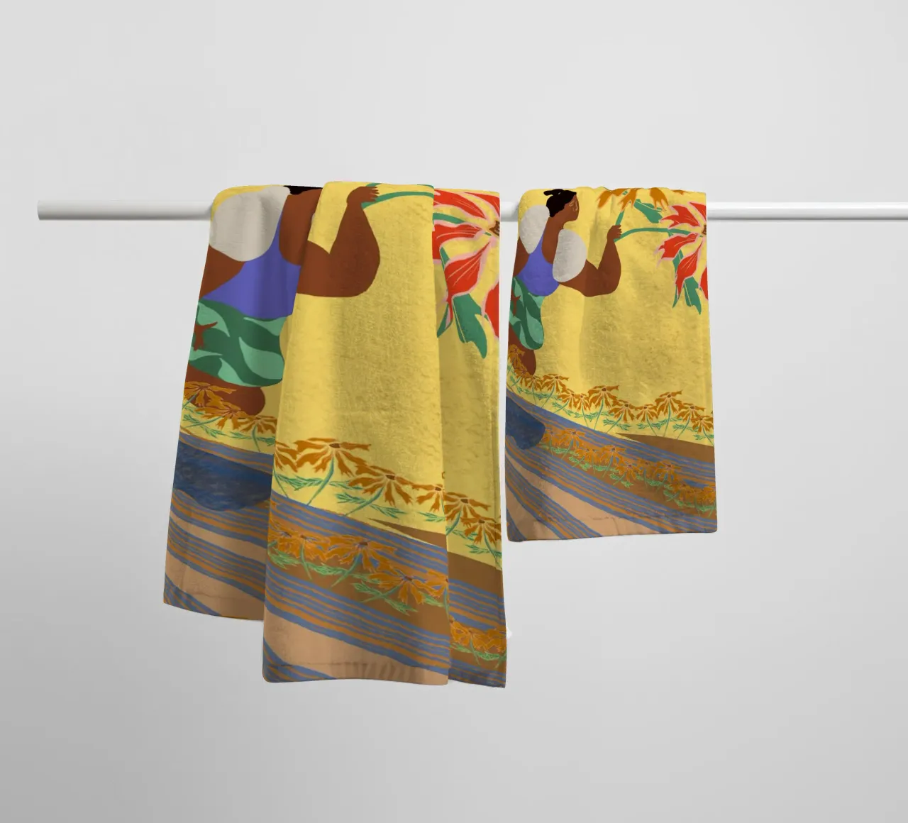 When Things Change Inside You, Things Change Around You towel by Inha Arceo Arts