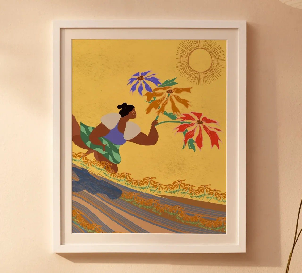 Quando le cose cambiano dentro di voi, le cose cambiano intorno a voi poster con telaio in plastica da Inha Arceo Arts