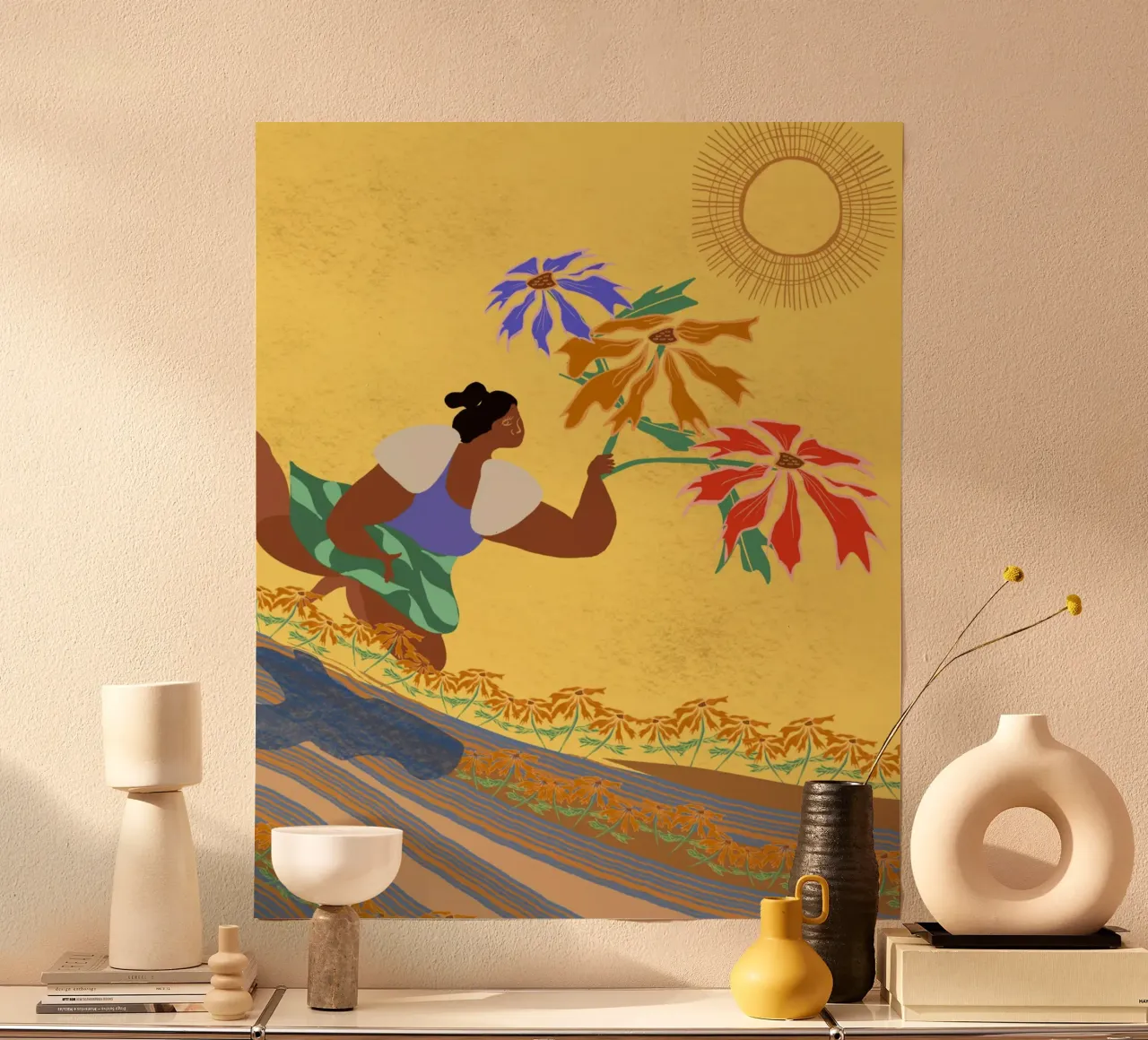 Quando le cose cambiano dentro di voi, le cose cambiano intorno a voi poster con telaio in plastica da Inha Arceo Arts