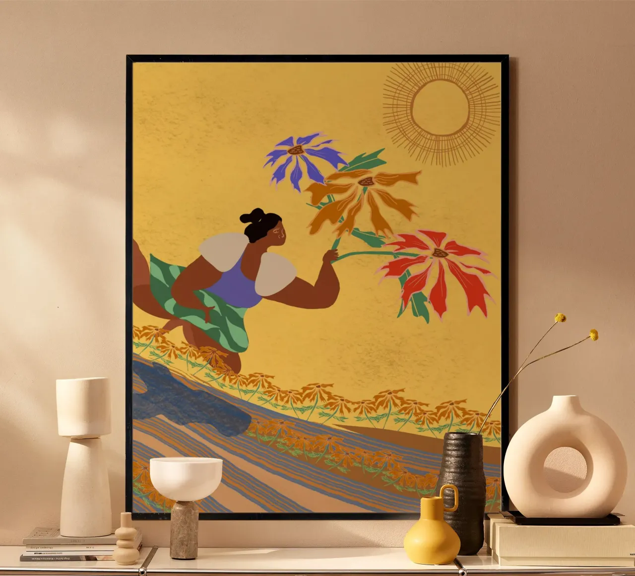 Quando le cose cambiano dentro di voi, le cose cambiano intorno a voi poster con telaio in plastica da Inha Arceo Arts