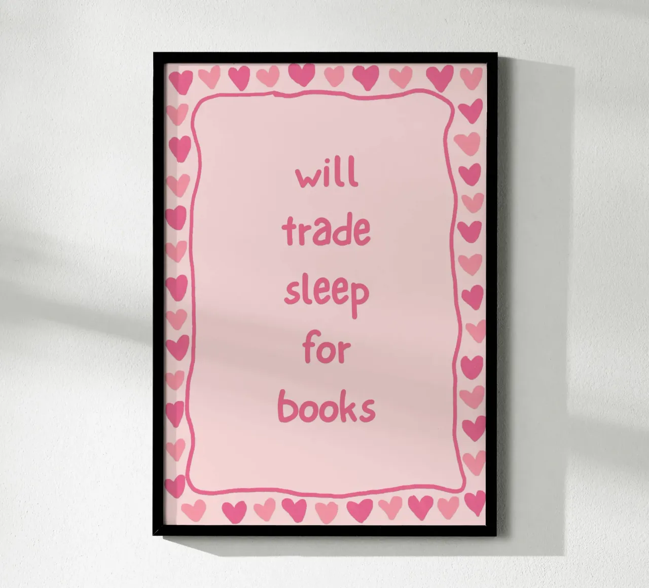 "Scambierà il sonno con i libri" Citazione divertente poster da vintagepod