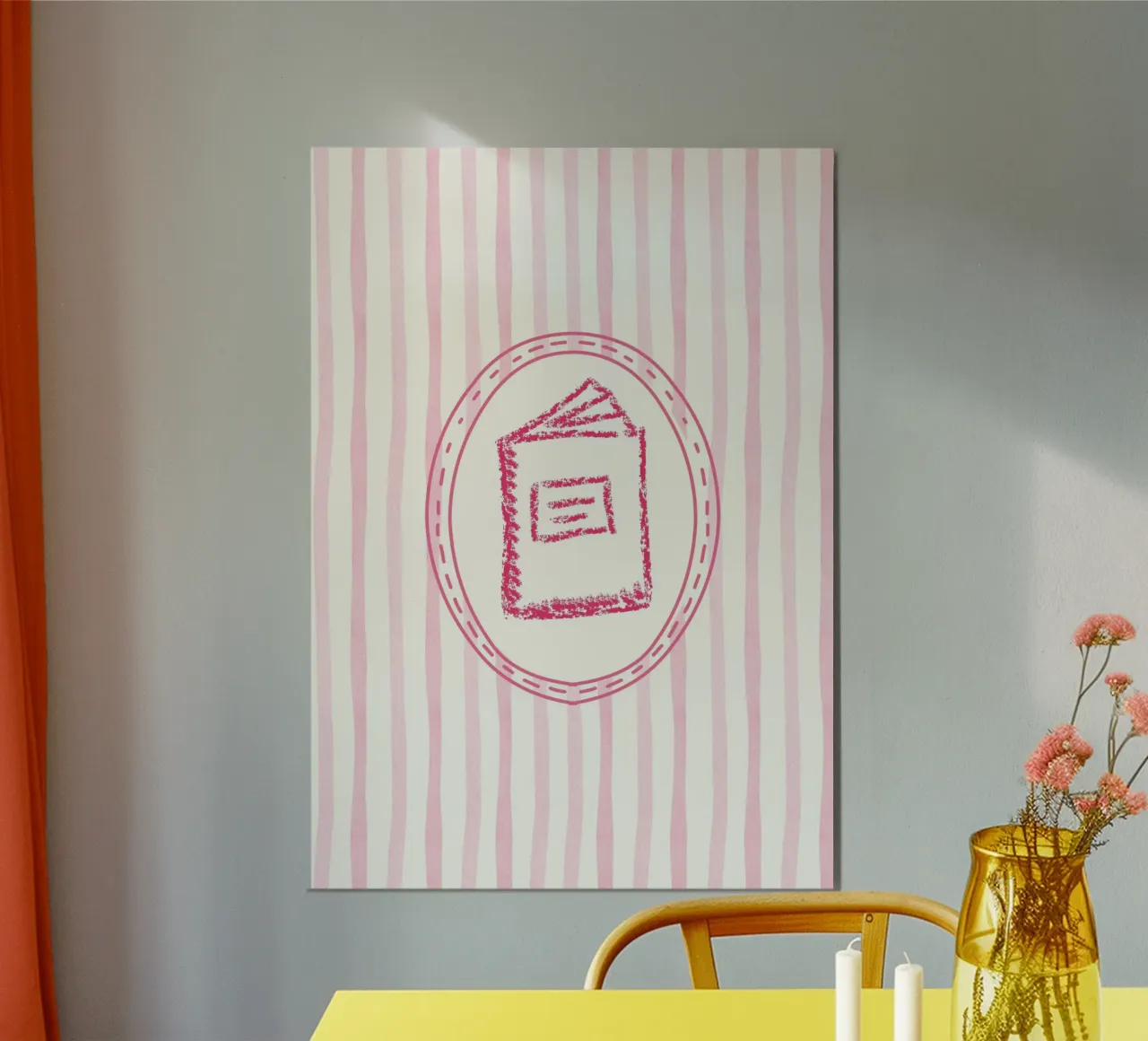 Libro di pastelli carino Poster estetico rosa poster da vintagepod