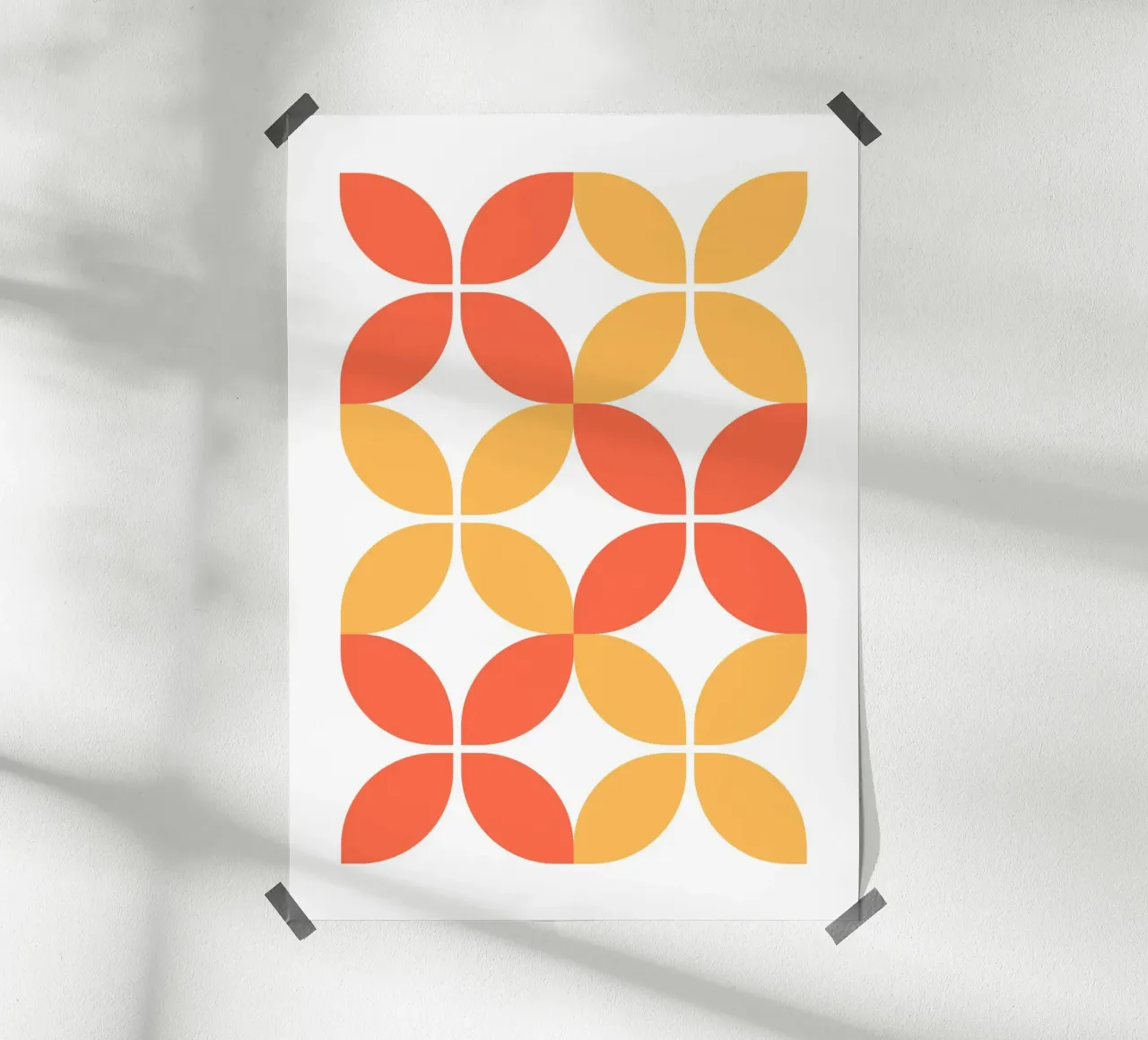 Bauhaus geometric poster da PinkCandyWalls