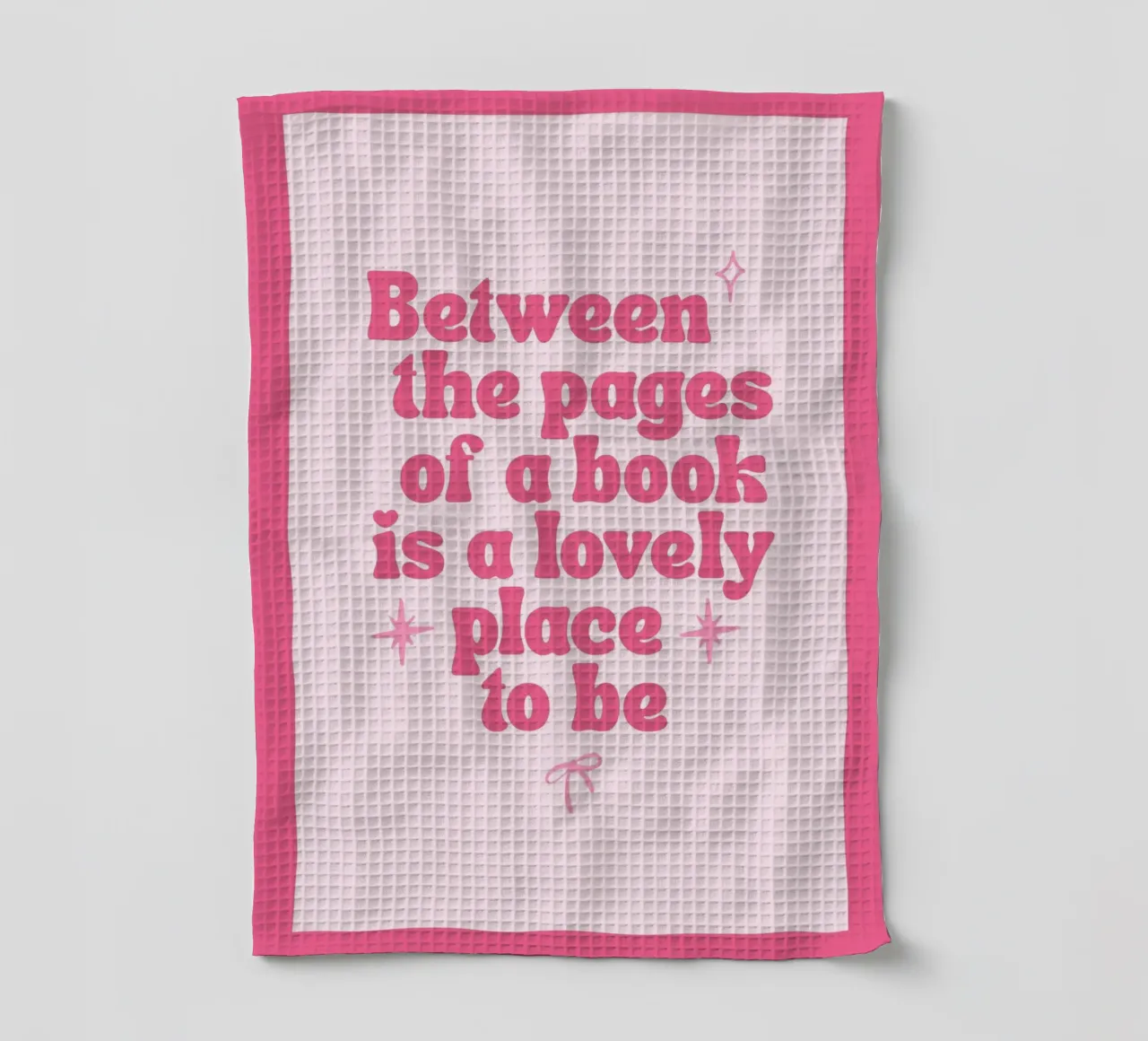 "Entre les pages" Affiche d'un lieu agréable torchon de vintagepod