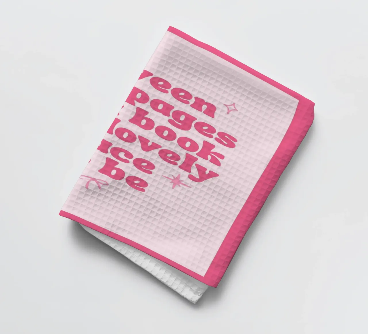 "Entre les pages" Affiche d'un lieu agréable torchon de vintagepod