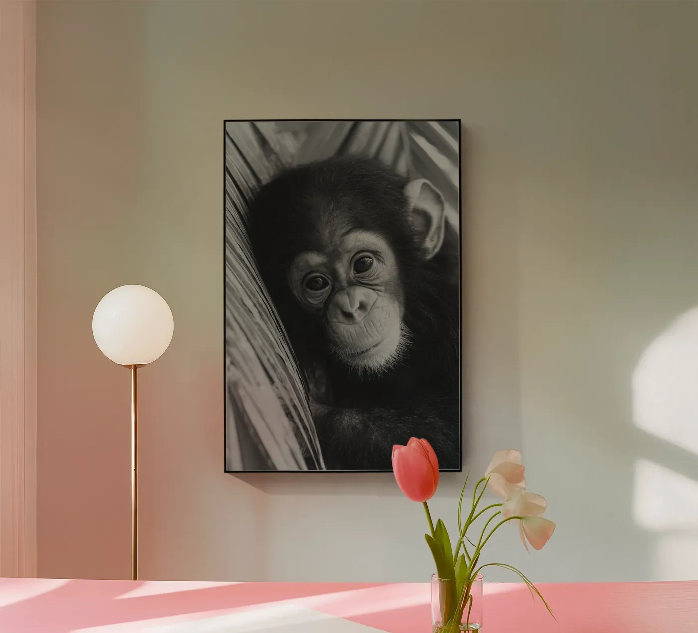 Young Chimpanzee plexiglass da treechild