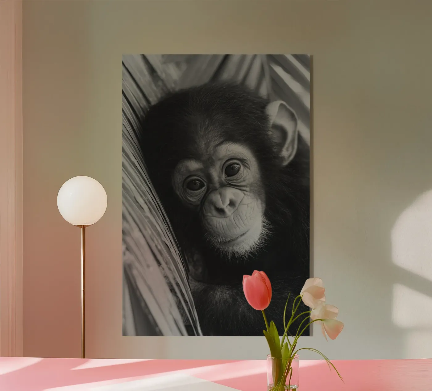 Young Chimpanzee plexiglass da treechild