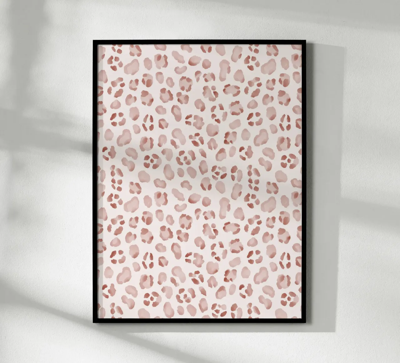 Mocha Mousse Marrón Leopardo Guepardo Y2K Animal Print Boho Art poster con marco de aluminio de Gentle Echoes Art