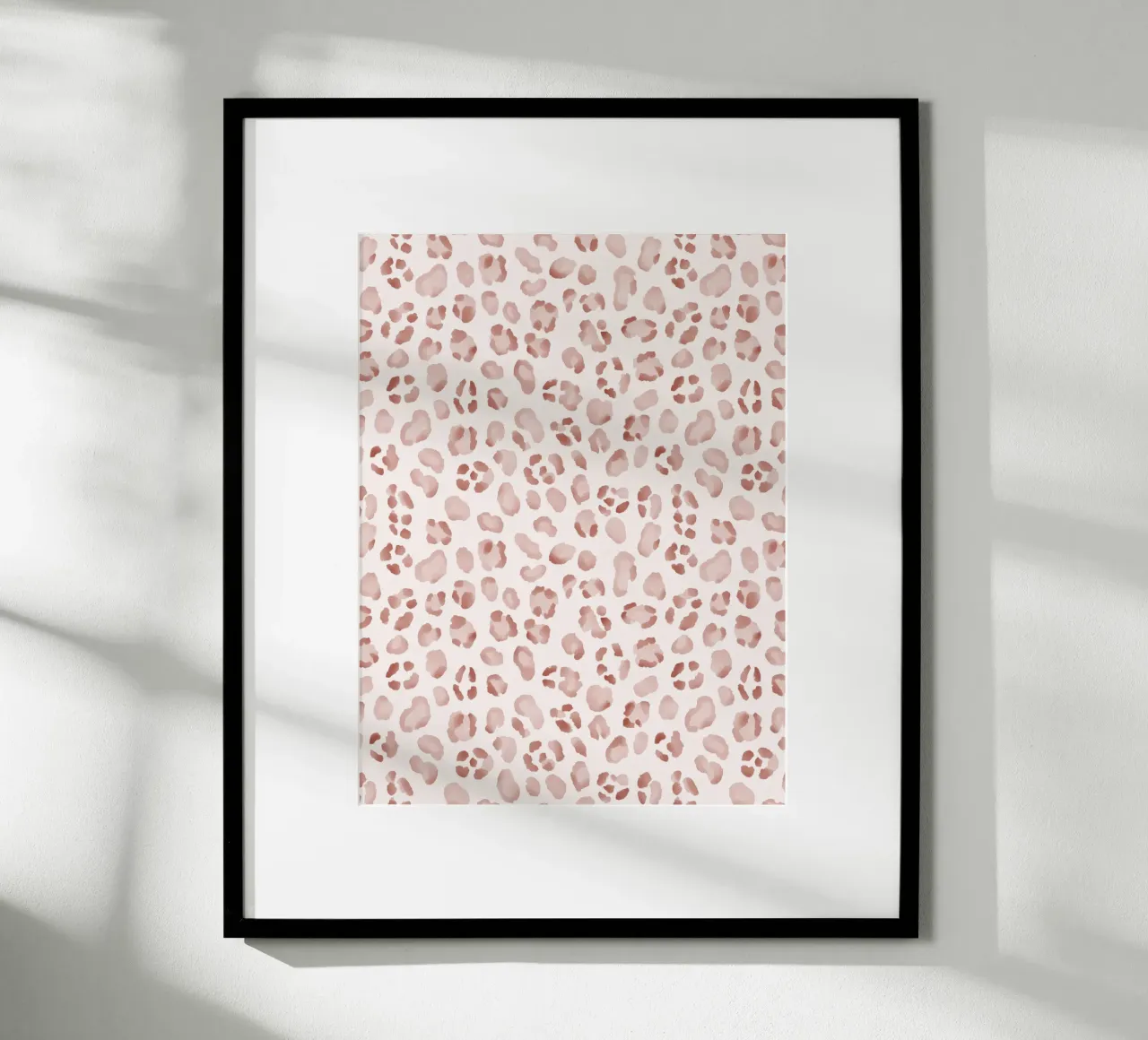Mocha Mousse Marrón Leopardo Guepardo Y2K Animal Print Boho Art poster con marco de aluminio de Gentle Echoes Art