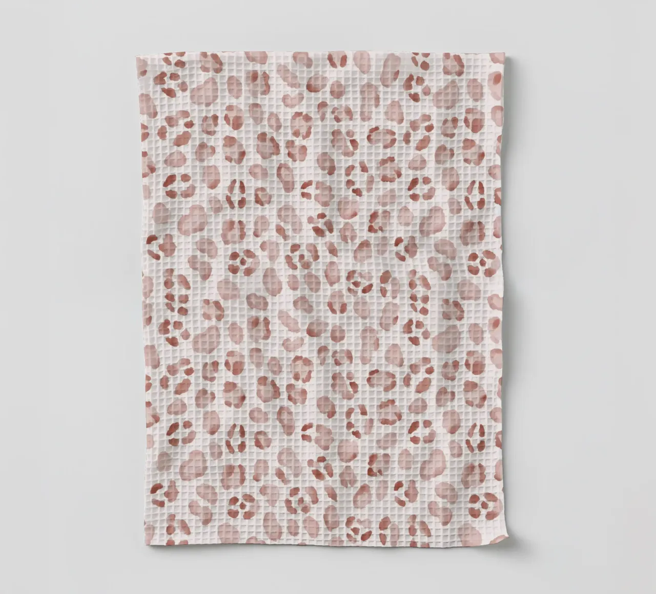 Mocha Mousse Brown Leopard Cheetah Y2K Animal Print Boho Art torchon de Gentle Echoes Art