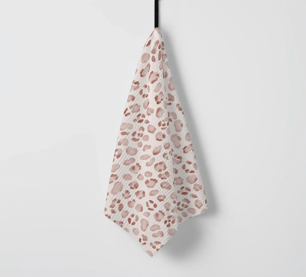 Mocha Mousse Brown Leopard Cheetah Y2K Animal Print Boho Art torchon de Gentle Echoes Art