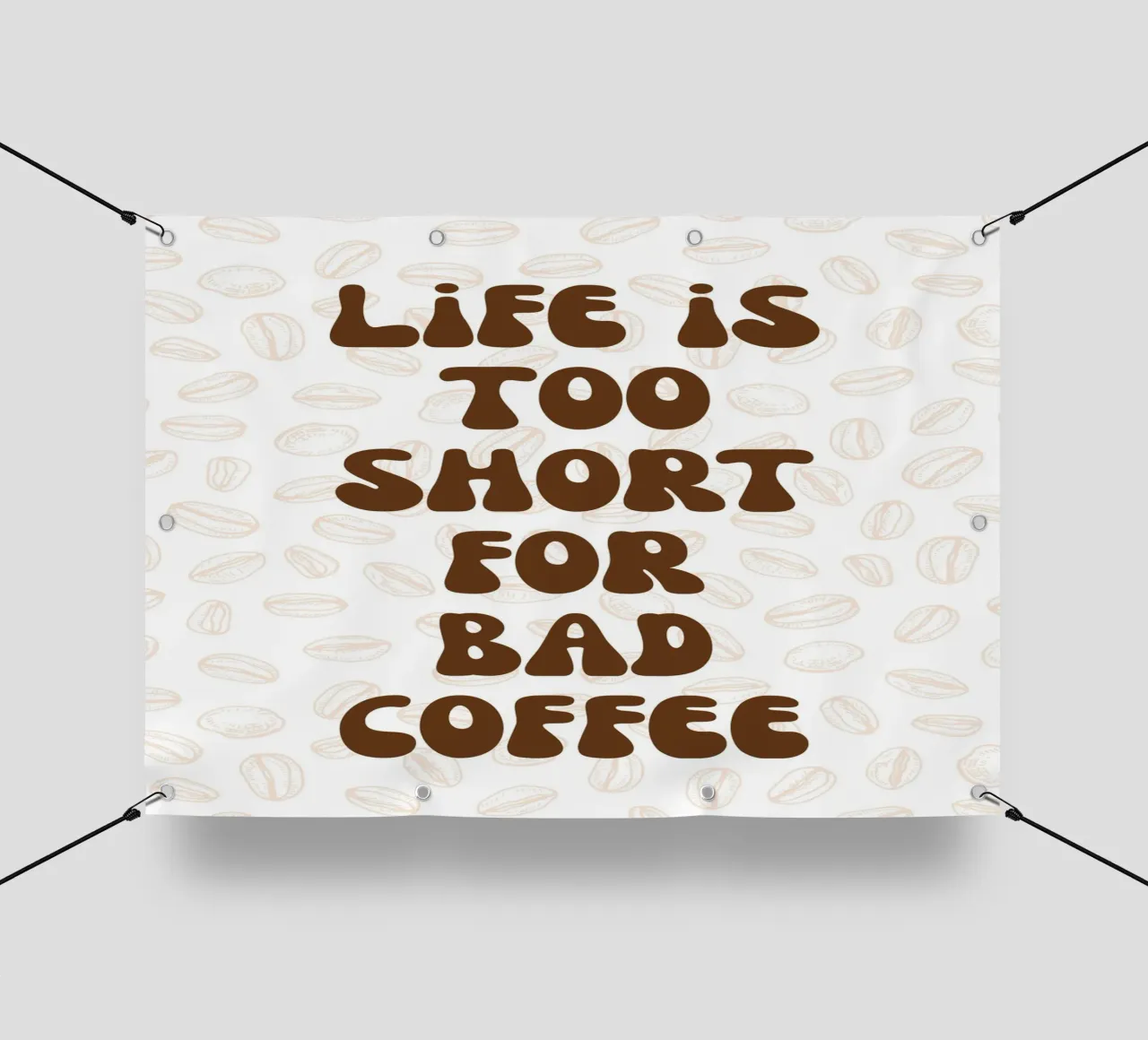Life is too short for bad coffee telo in pvc da PinkCandyWalls