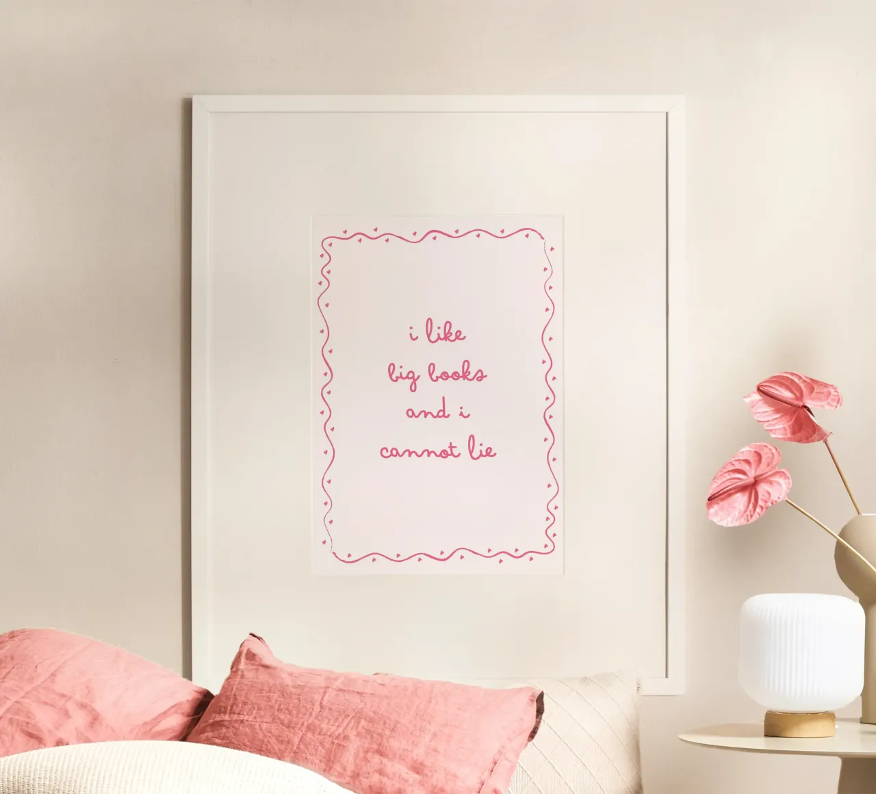"Me gustan los libros grandes" Impresión divertida para amantes de los libros poster de vintagepod