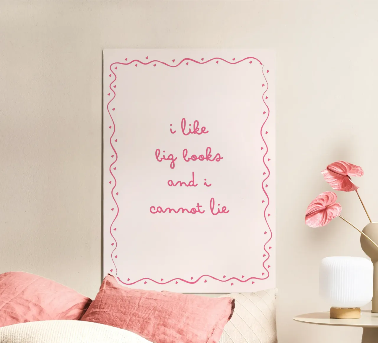 "Me gustan los libros grandes" Impresión divertida para amantes de los libros poster de vintagepod