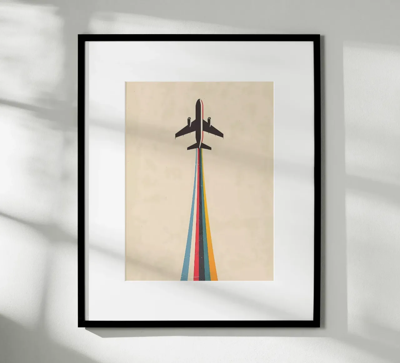 the plane print colorful poster van willife