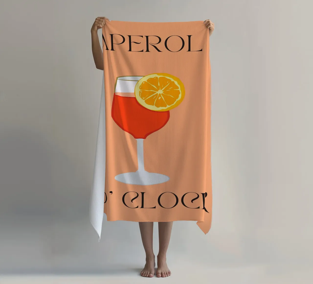 Aperol | Digital Art | Print | Summer | Good Vibes | Drink telo mare da PrintCessStudio