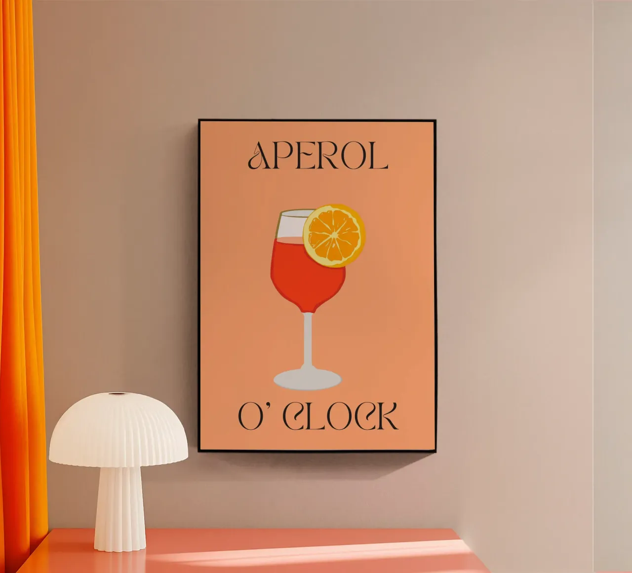 Aperol | Digital Art | Print | Summer | Good Vibes | Drink plexiglass da PrintCessStudio