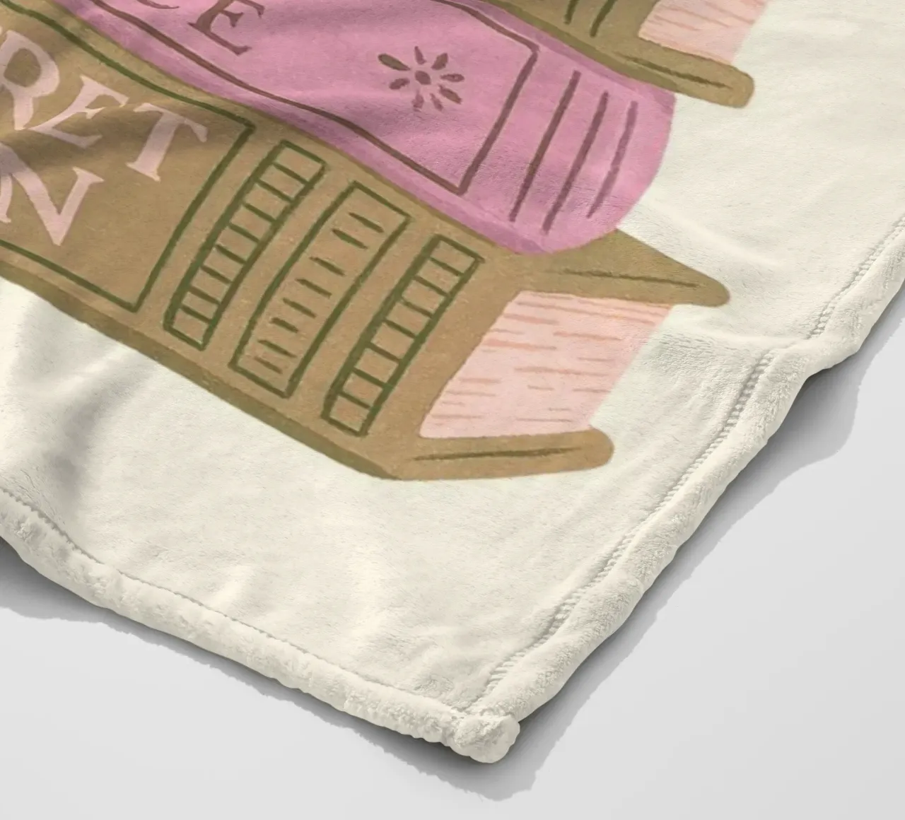 Libro di letteratura classica Stack Aesthetic Print coperta in pile da vintagepod