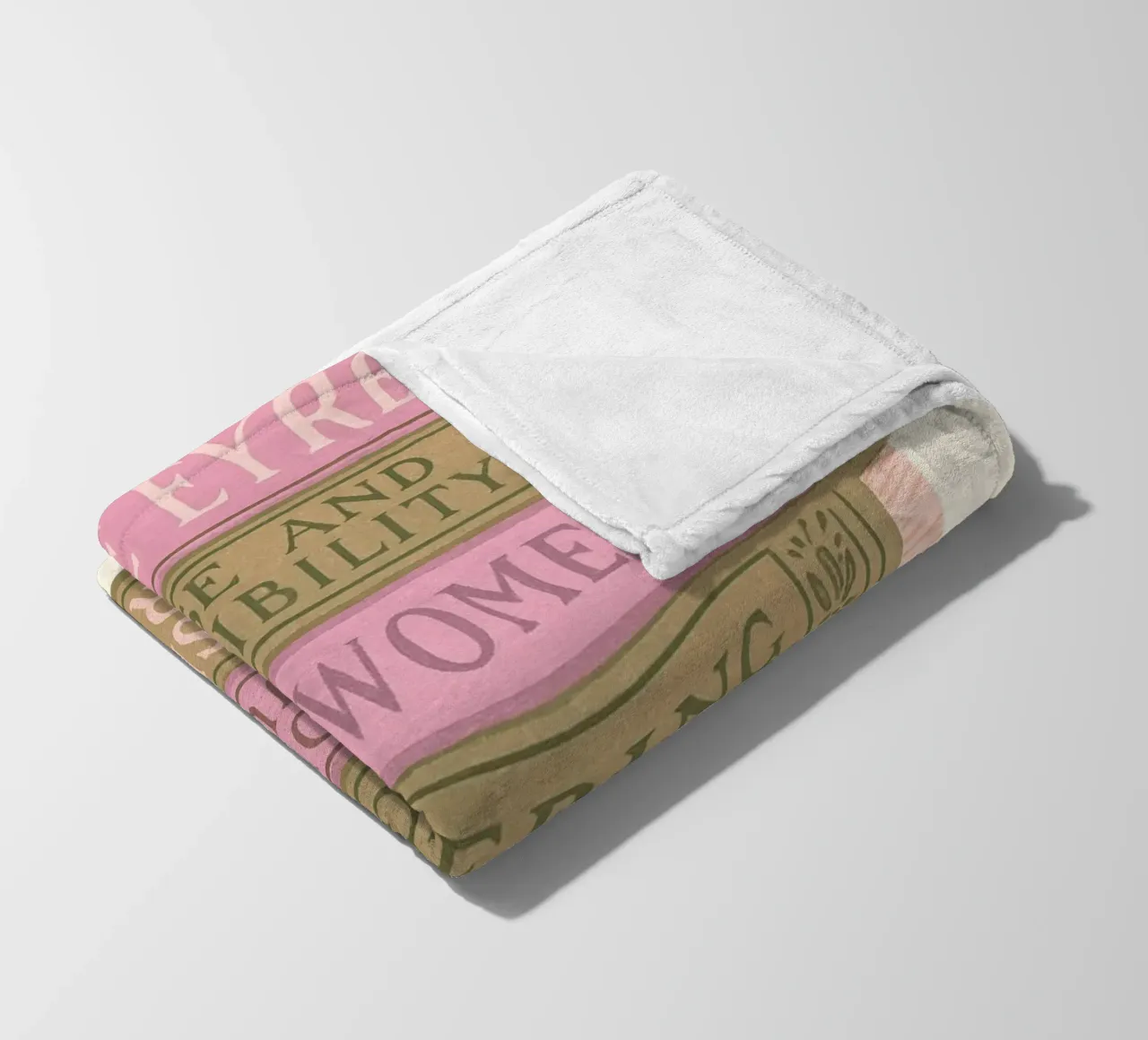 Libro di letteratura classica Stack Aesthetic Print coperta in pile da vintagepod