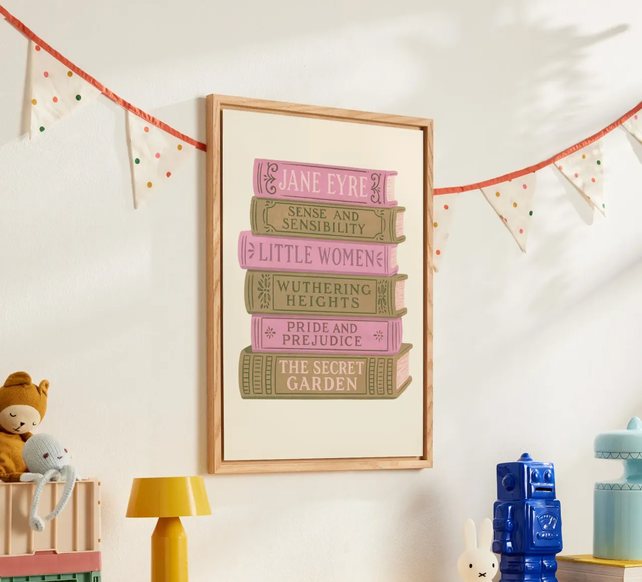 Libro di letteratura classica Stack Aesthetic Print plexiglass da vintagepod