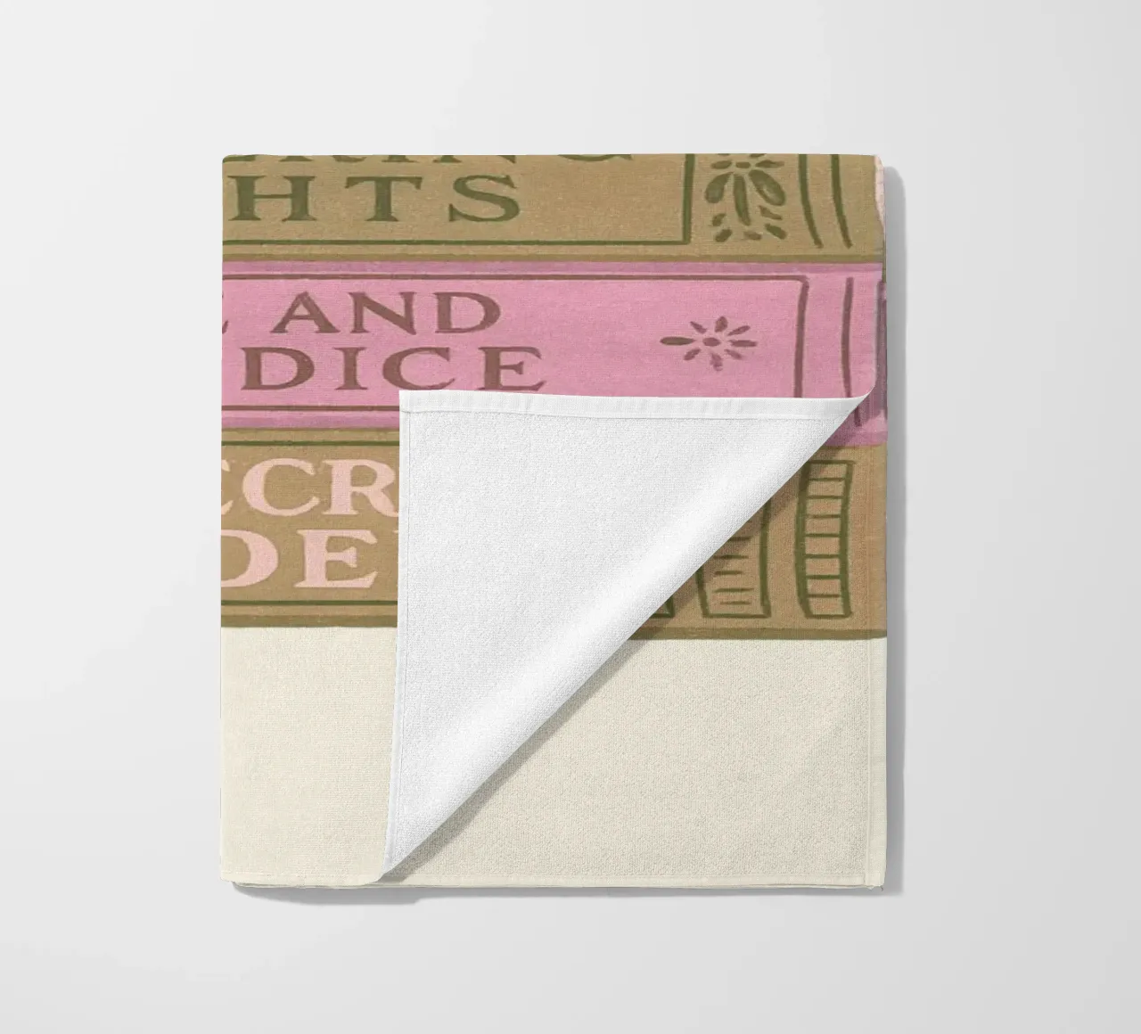 Libro di letteratura classica Stack Aesthetic Print telo mare da vintagepod