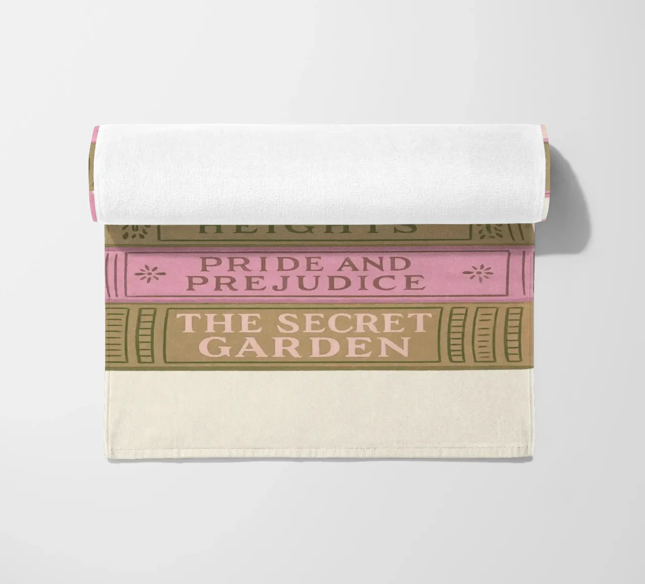 Libro di letteratura classica Stack Aesthetic Print telo mare da vintagepod