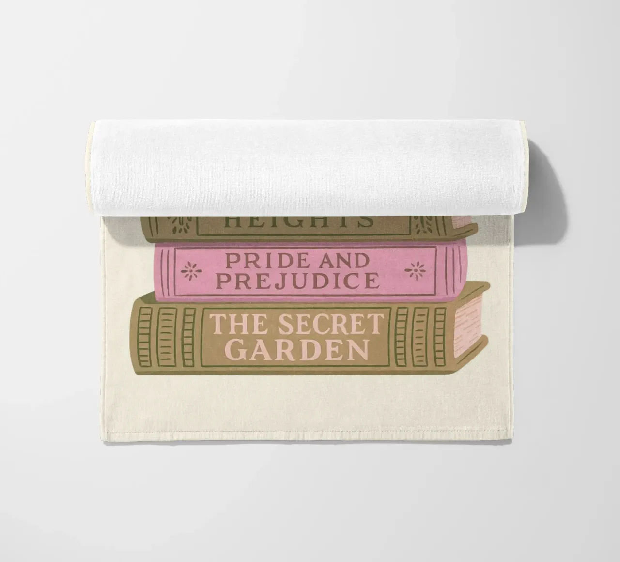 Libro di letteratura classica Stack Aesthetic Print telo mare da vintagepod
