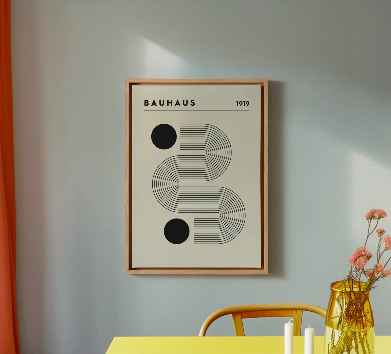 bauhaus 1919 line tela con Cornice a cassetta da willife