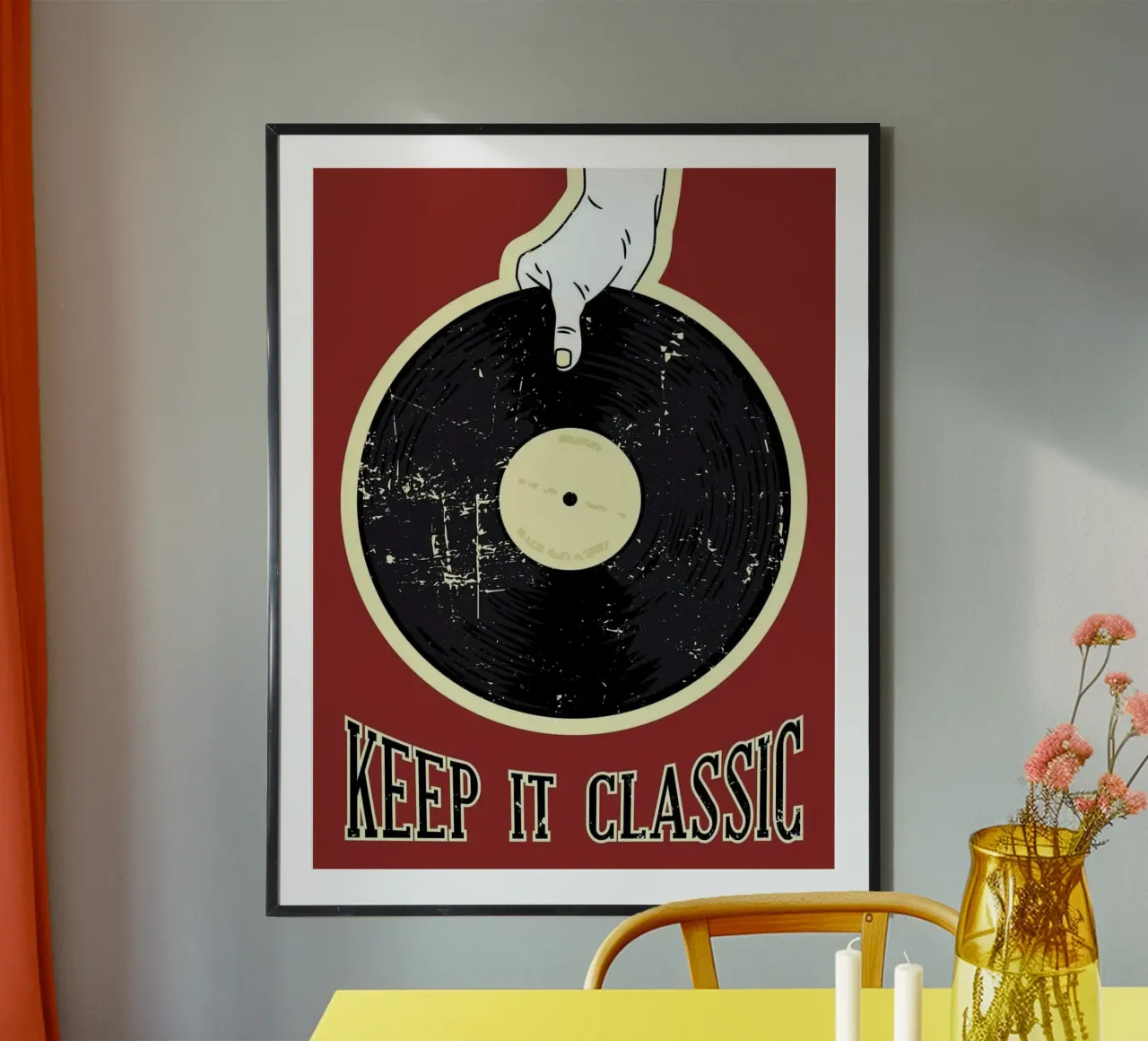 keep it classic poster con telaio in legno da willife