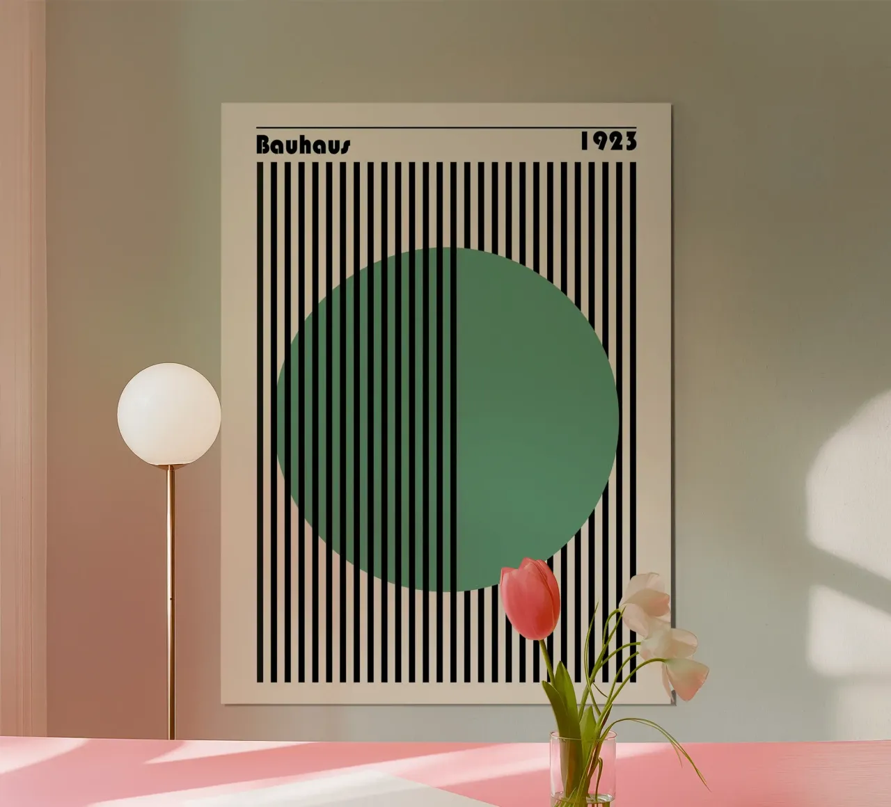 bauhaus 1923 green poster da willife