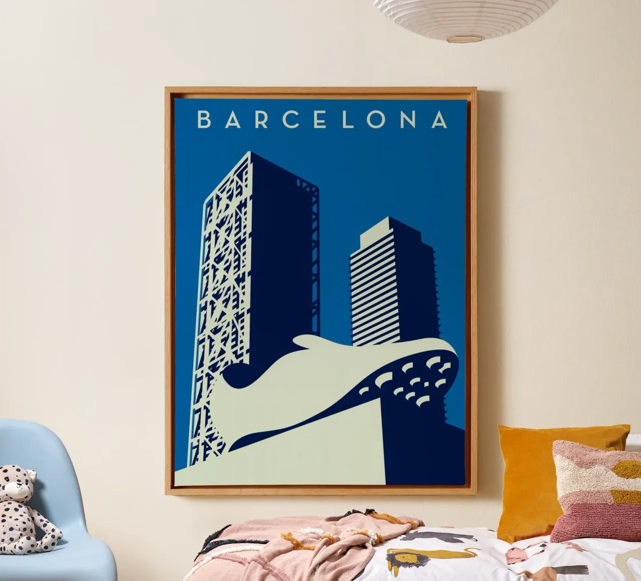 building and shoe barcelona canvas met Baklijst van willife