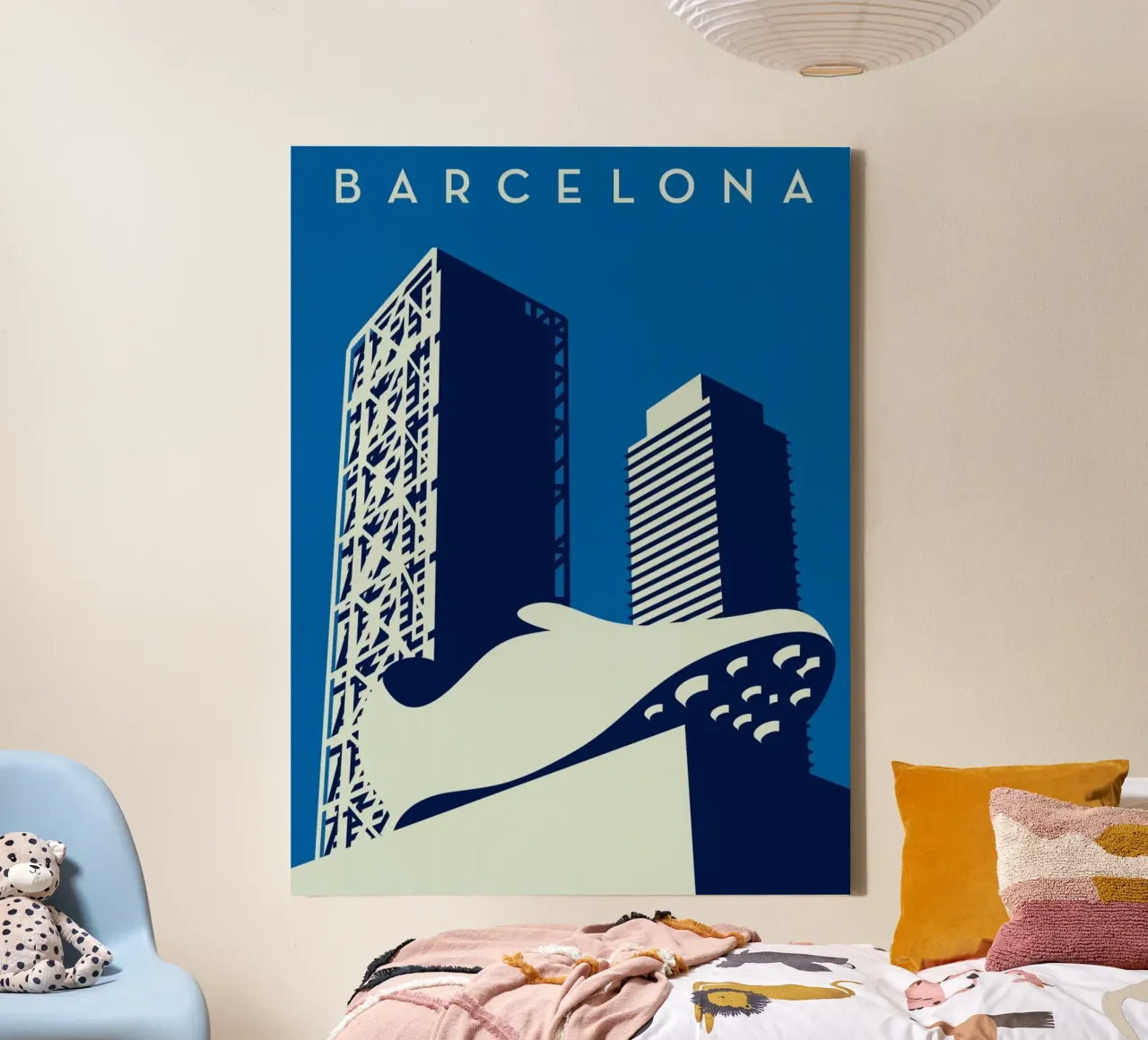 building and shoe barcelona canvas met Baklijst van willife