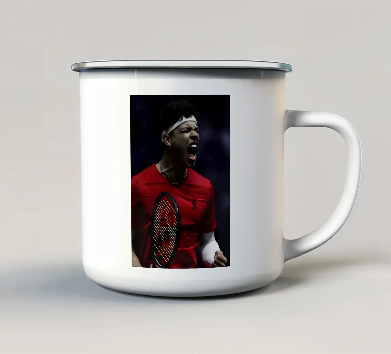 Ben Shelton tazza in smalto da Low poly art