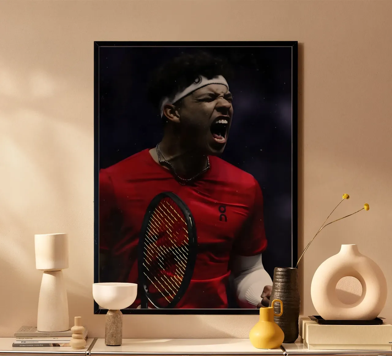 Ben Shelton poster da Low poly art