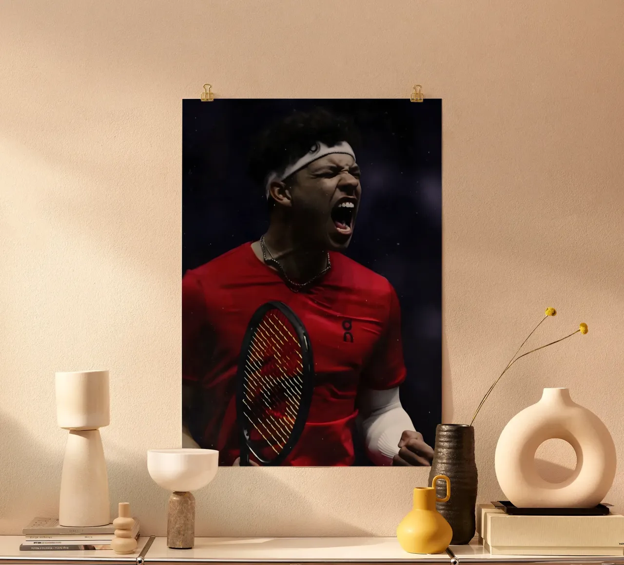 Ben Shelton poster da Low poly art