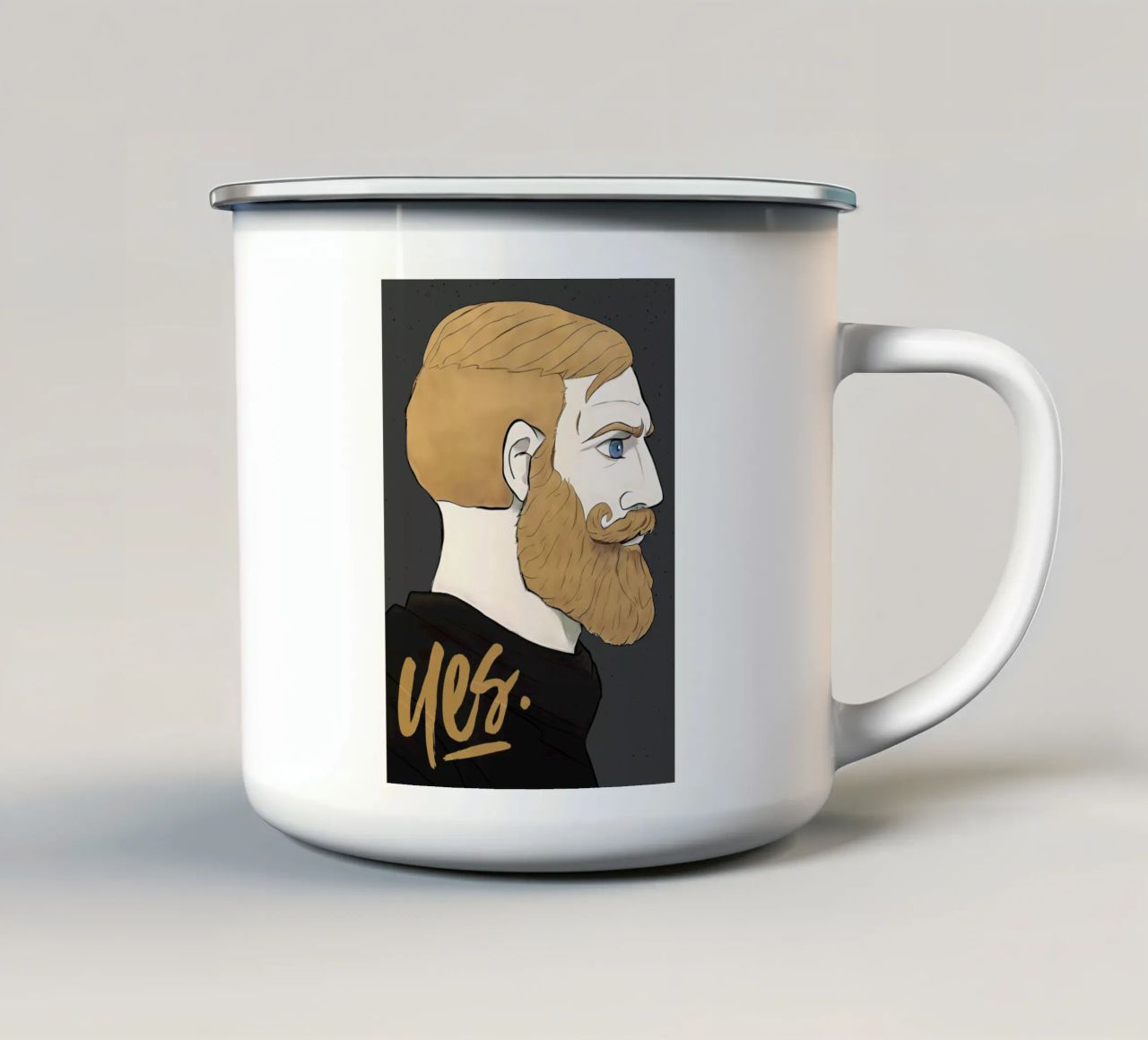 Yes Chad Meme tazza in smalto da Lootprint