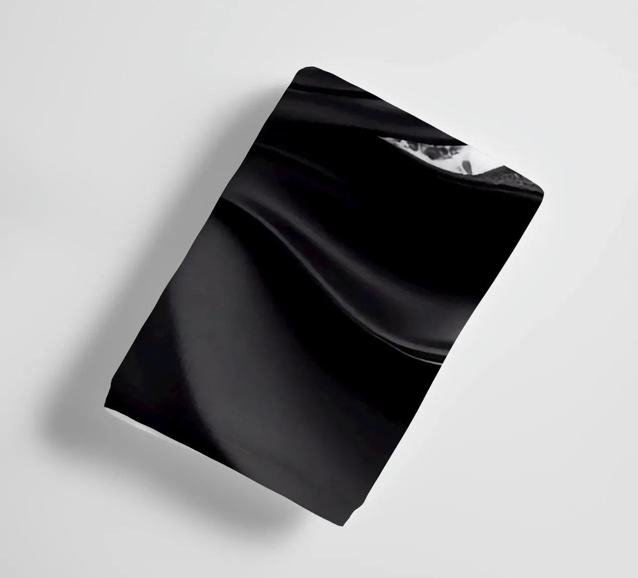 Onde in design nero e argento asciugamano da bagno da BenCoStyle