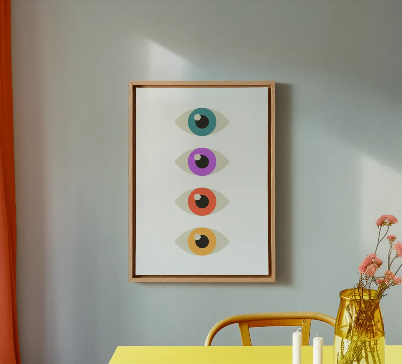 Eyes tela con Cornice a cassetta da PinkCandyWalls