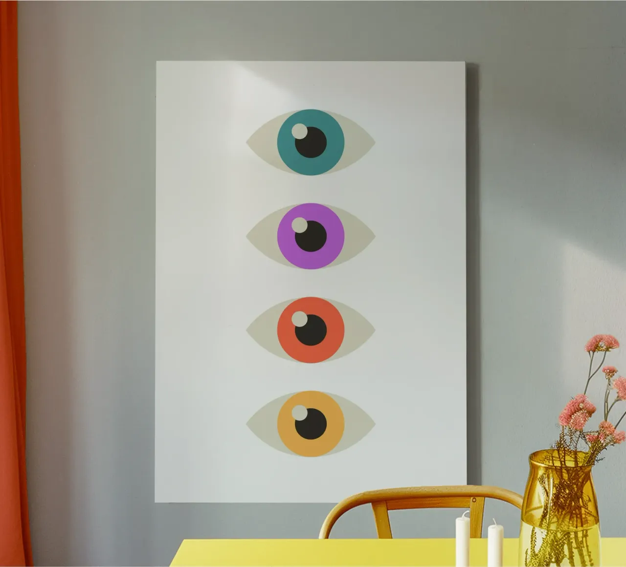 Eyes tela con Cornice a cassetta da PinkCandyWalls