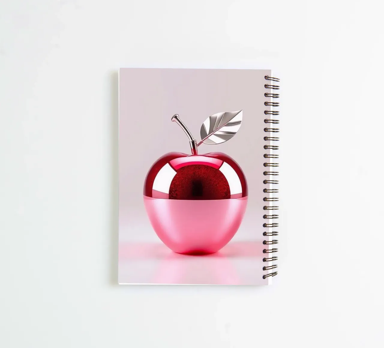 Apple in a futuristic design spiral notebook by BenCoStyle