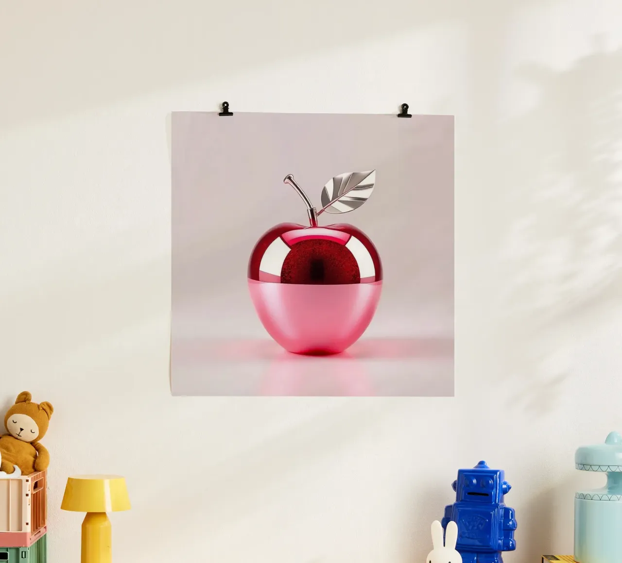 Apfel im futuristischen Design Poster von BenCoStyle